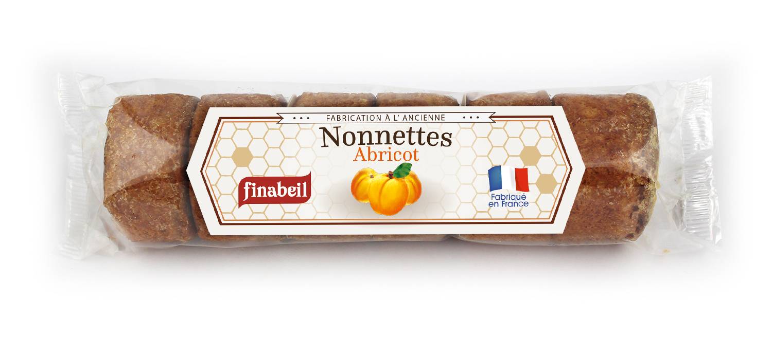 Finabeil - Nonnettes rellenas de albaricoque 200 g - Finabeil