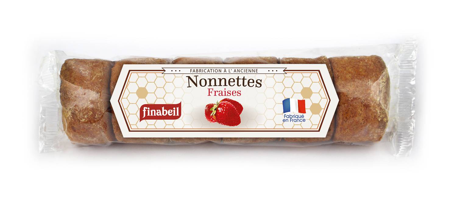 Finabeil - Nonnettes rellenas de fresa 200 g - Finabeil