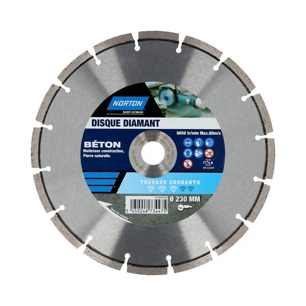 Disque diamant travaux courants 230 construction - NORTON