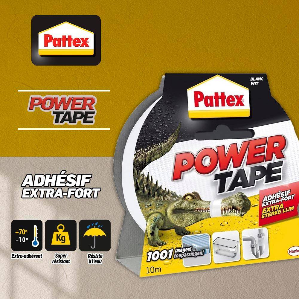 Adhésif de réparation polyester blanc L.10 m l.51 mm - PATTEX - Image 4