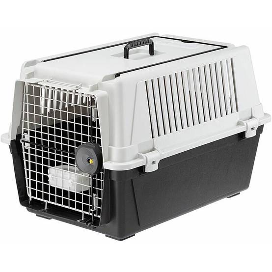 Panier de transport chiens résine gris H 45,5 cm – FERPLAST - Image 1