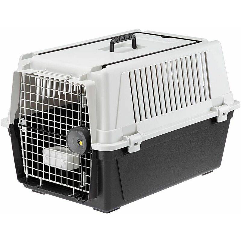 Panier de transport chiens résine gris H 45,5 cm – FERPLAST - Image 1