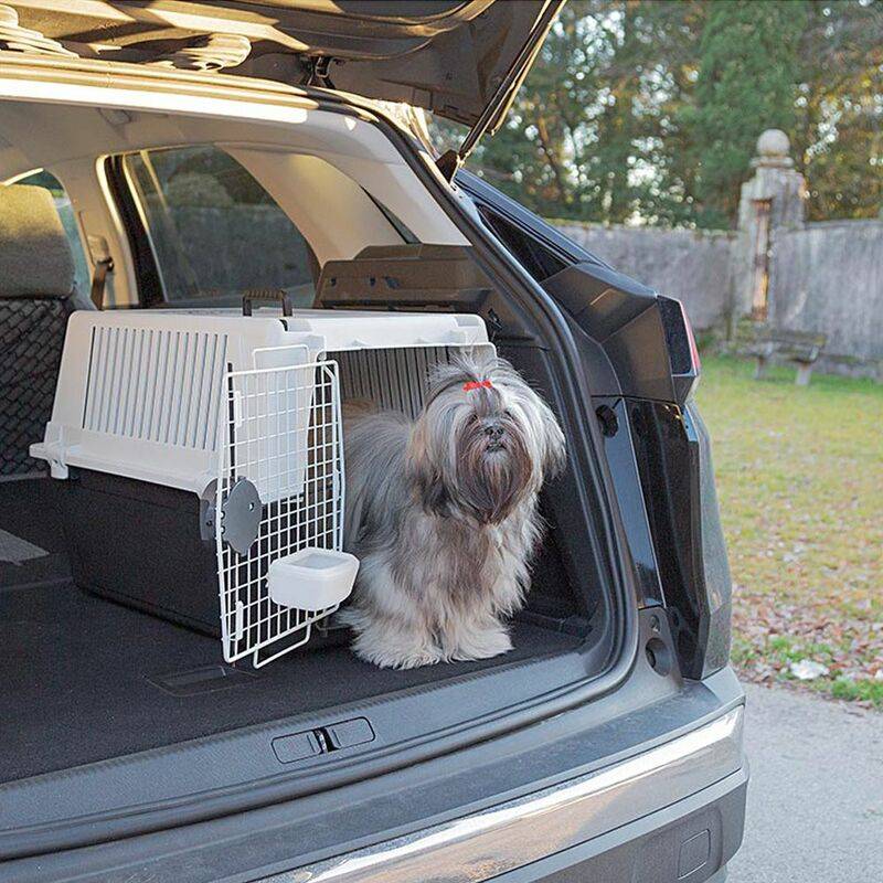 Panier de transport chiens résine gris H 45,5 cm – FERPLAST - Image 3