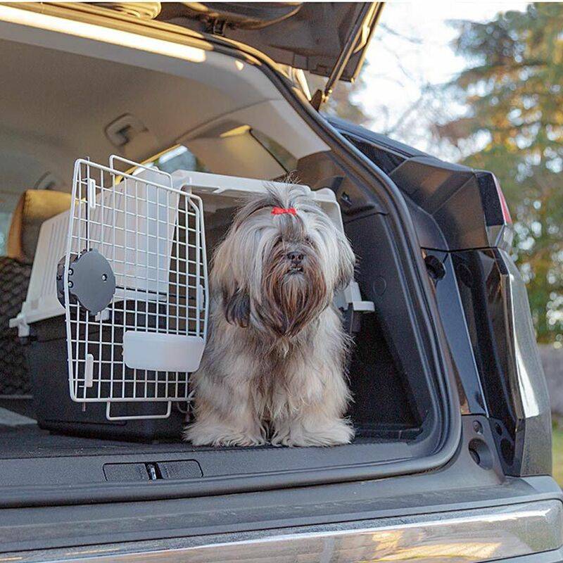 Panier de transport chiens résine gris H 45,5 cm – FERPLAST - Image 5
