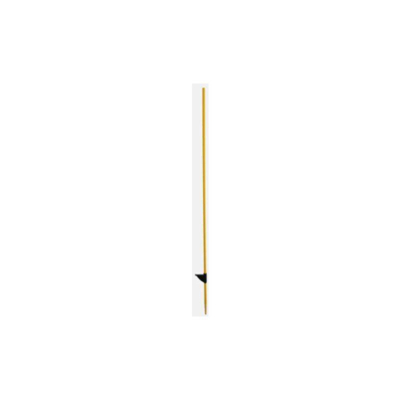 Lacme - Estaca de fibra ø12 mm / L125 cm amarillo + talón.