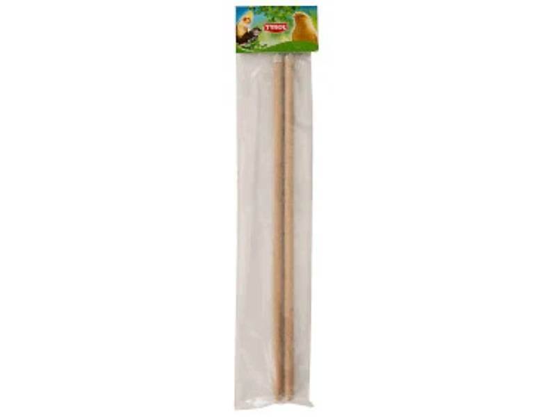 PERCHAS DE MADERA X2 45.5 CM X DIÁMETRO 12MM TYROL