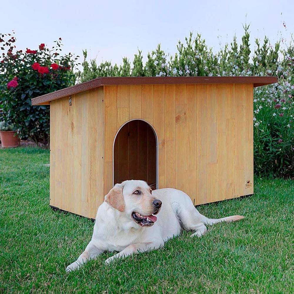 Caseta para perro de madera exterior XL – FERPLAST - Imagen 6
