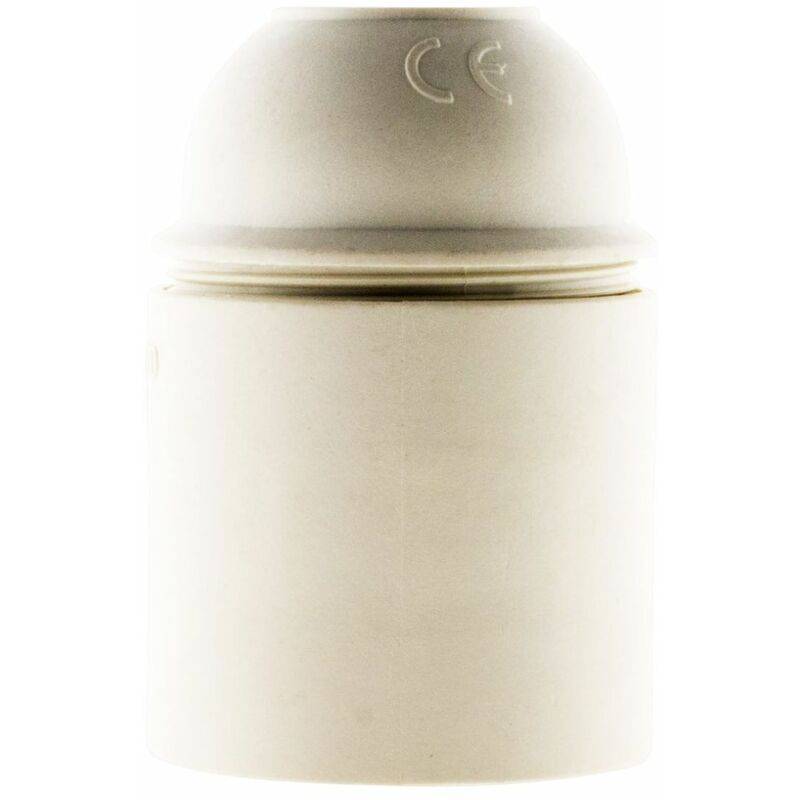 Douille E27 thermoplastique lisse blanc HBF - Image 5