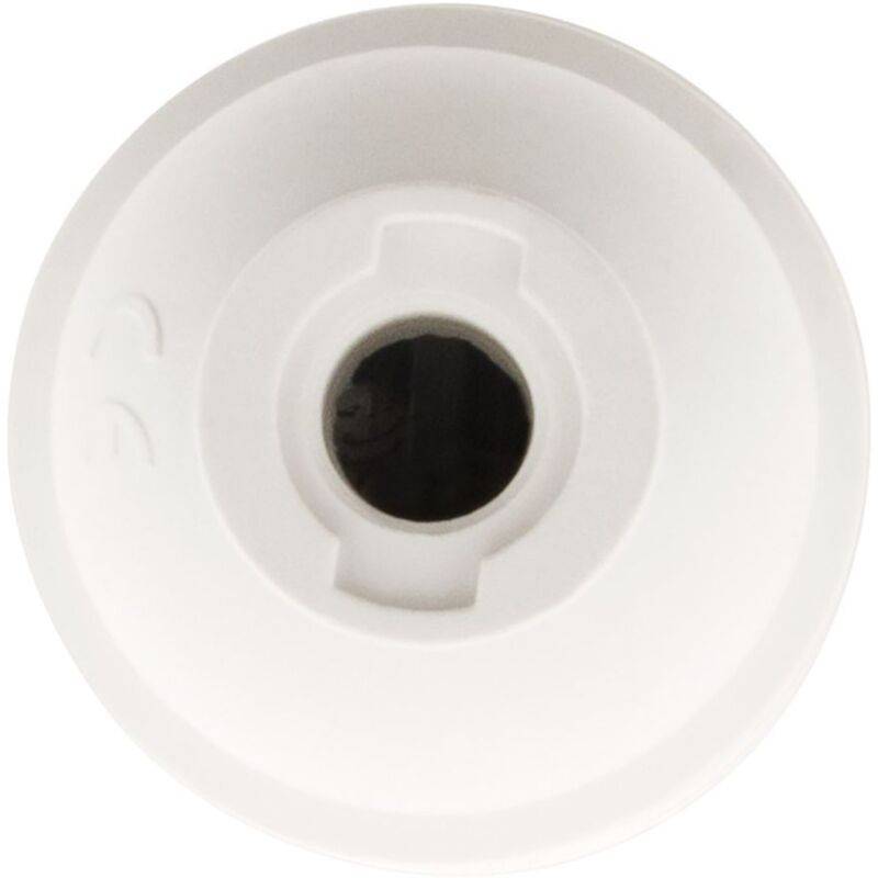 Douille E27 thermoplastique lisse blanc HBF - Image 1