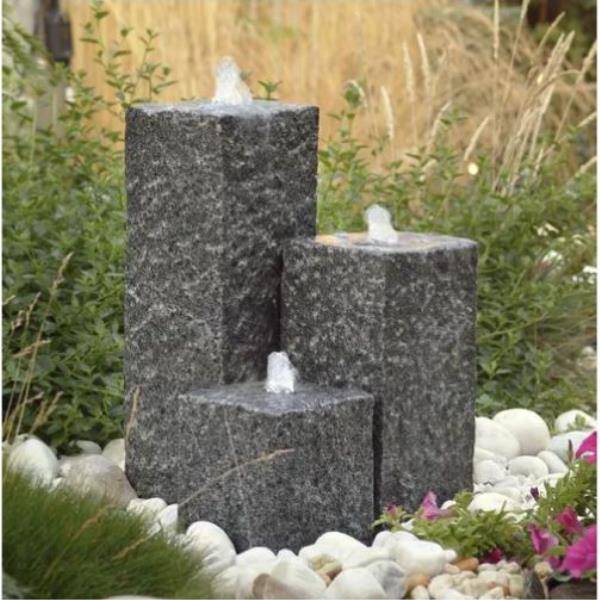 Ubbink - Juego de Agua Tres Columnas Granito Antracita – SIENA - Imagen 7
