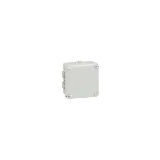 Boîte de dérivation carrée plastique gris L.105 mm l.105 mm H.55 mm - Legrand - Image 1