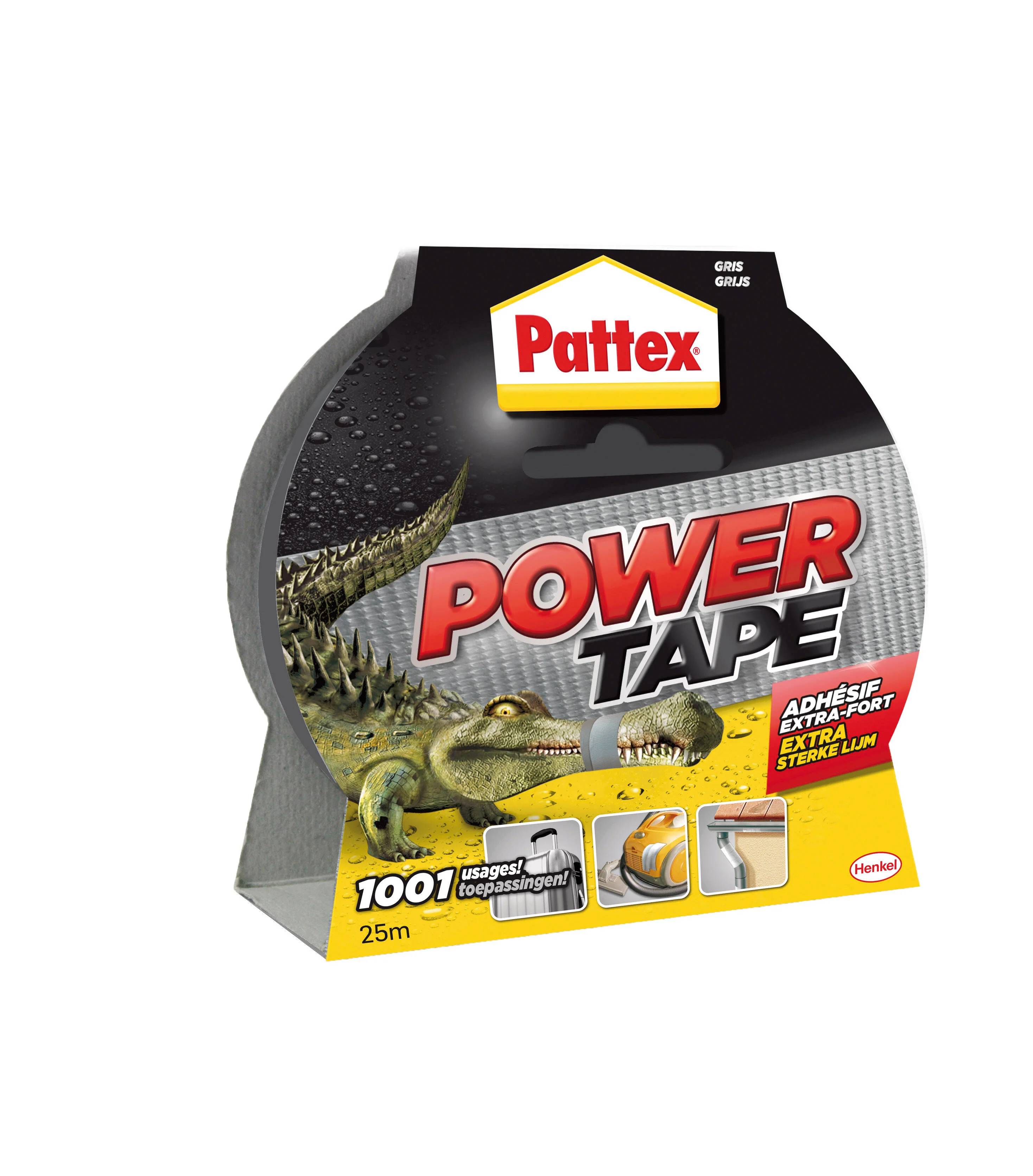 Adhésif Power Tape Polyéthylène Gris L 25 m PATTEX