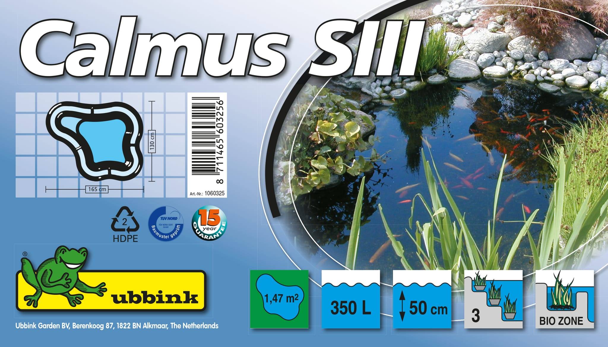 Ubbink - Estanque de jardín preformado Calmus SIII 350L - Ubbink - Imagen 2