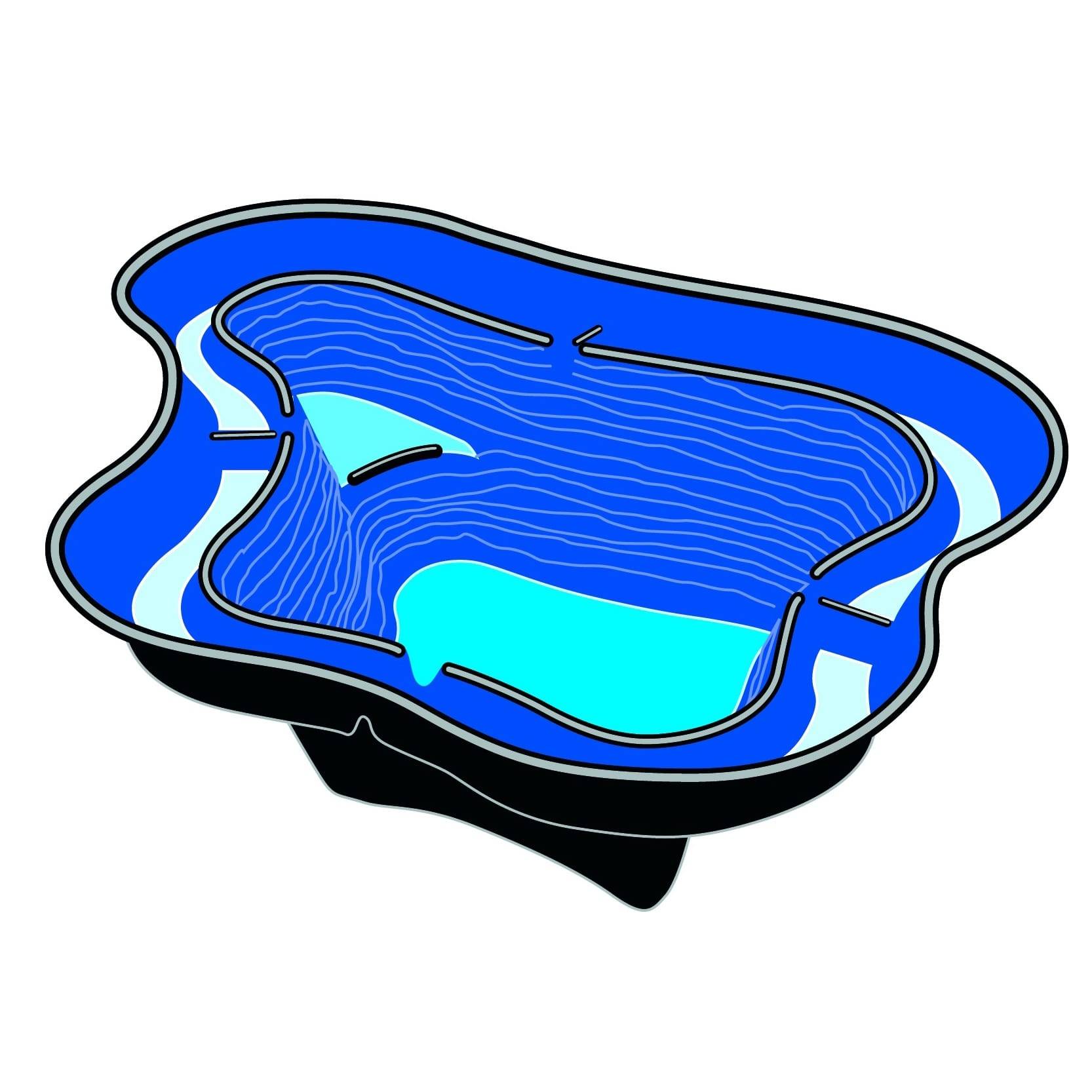 Ubbink - Estanque de jardín preformado Calmus SIII 350L - Ubbink - Imagen 3