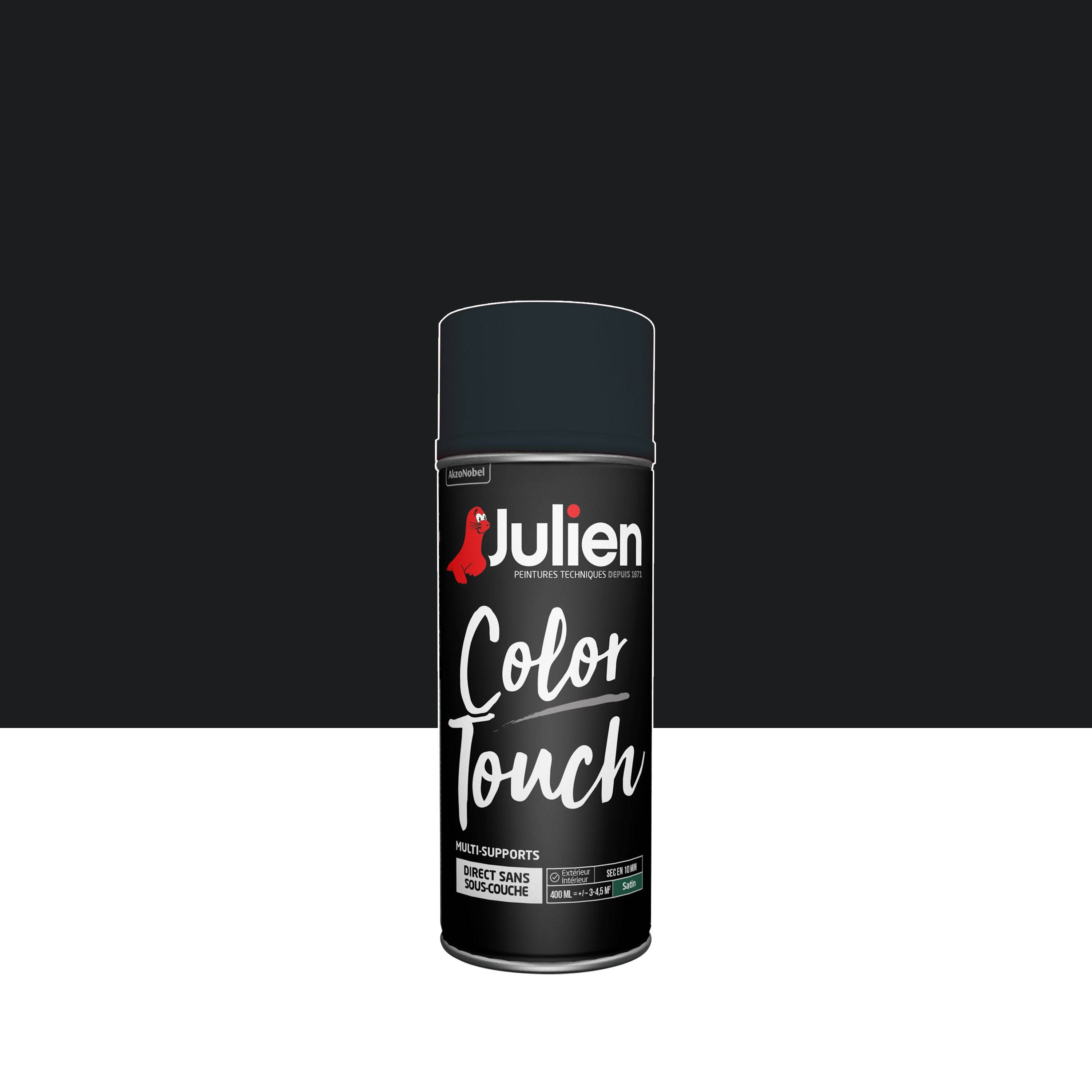 Bombe de peinture Color touch noir RAL 9005 satiné 400 ml - JULIEN - Image 1
