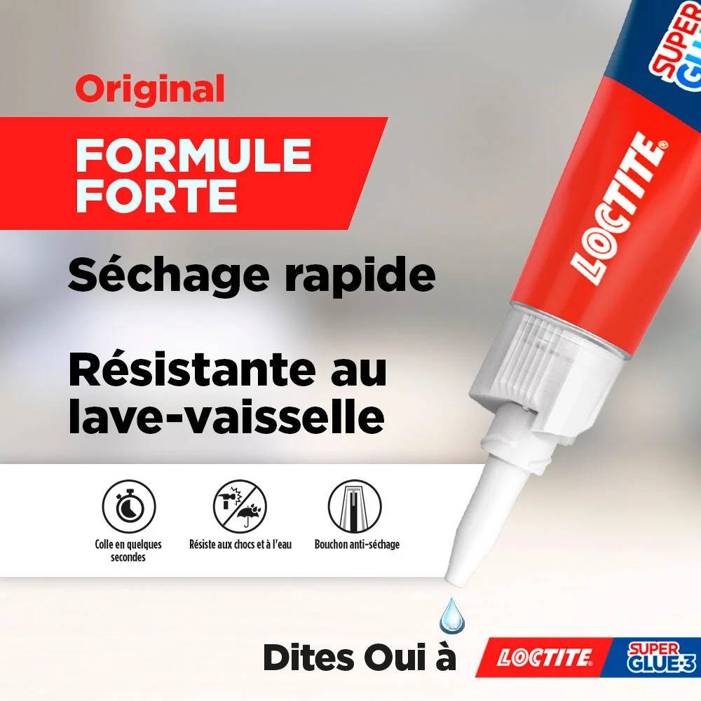 Colle Cyanoacrylate Super Glue-3 3 g – LOCTITE - Image 2