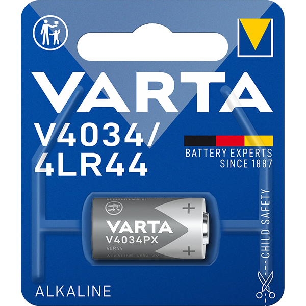 Pile Alcaline V4034PX-4LR44 6 V - VARTA - Imagen 1