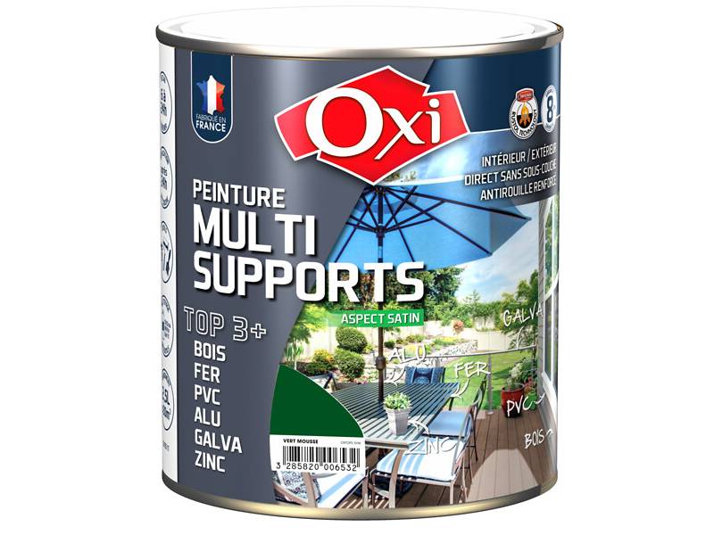 Peinture multi-support vert mousse satin 2.5L – OXI