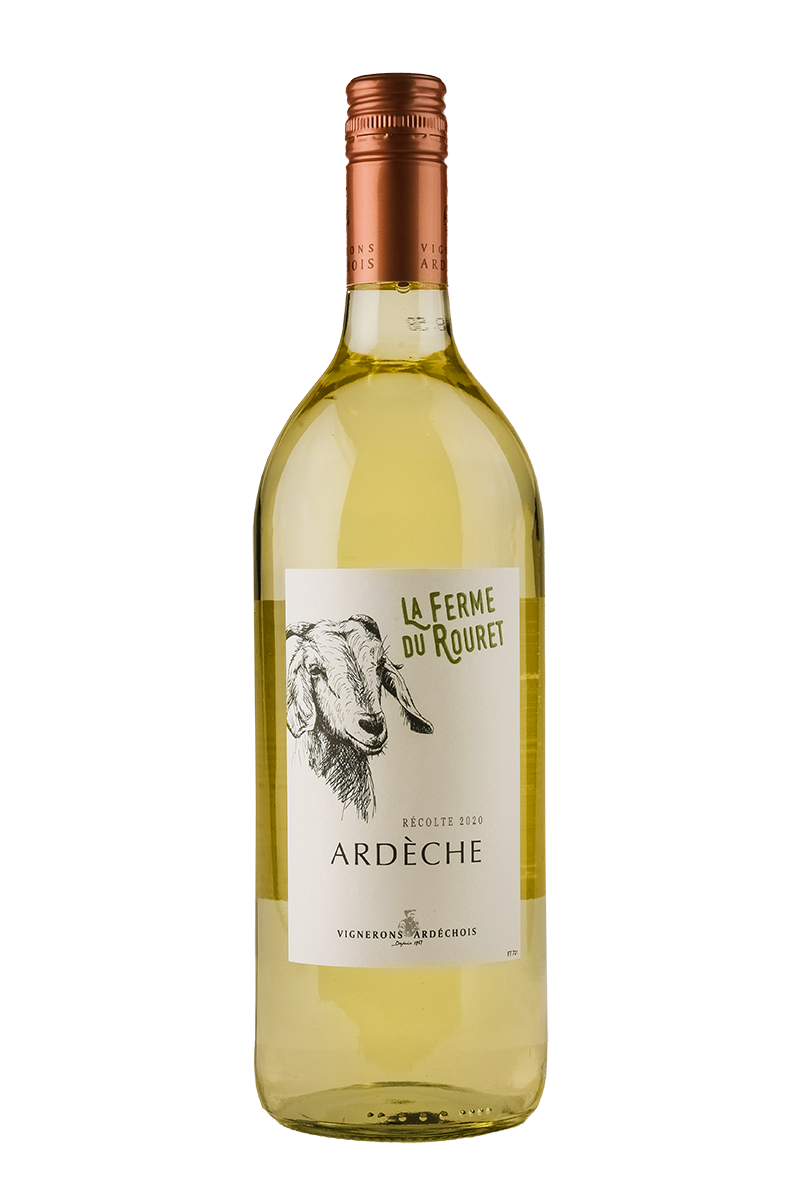 Les Vignerons Ardechois - Vino blanco IGP Ardèche 75 cl - Ferme du Rouret