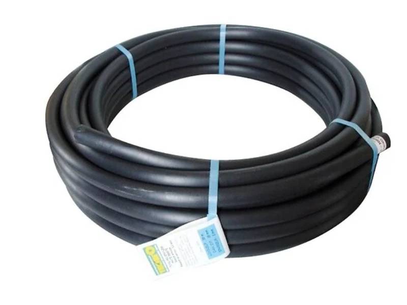 Tubo de polietileno riego alta densidad negro D 32 mm L 25 m - TECHNO