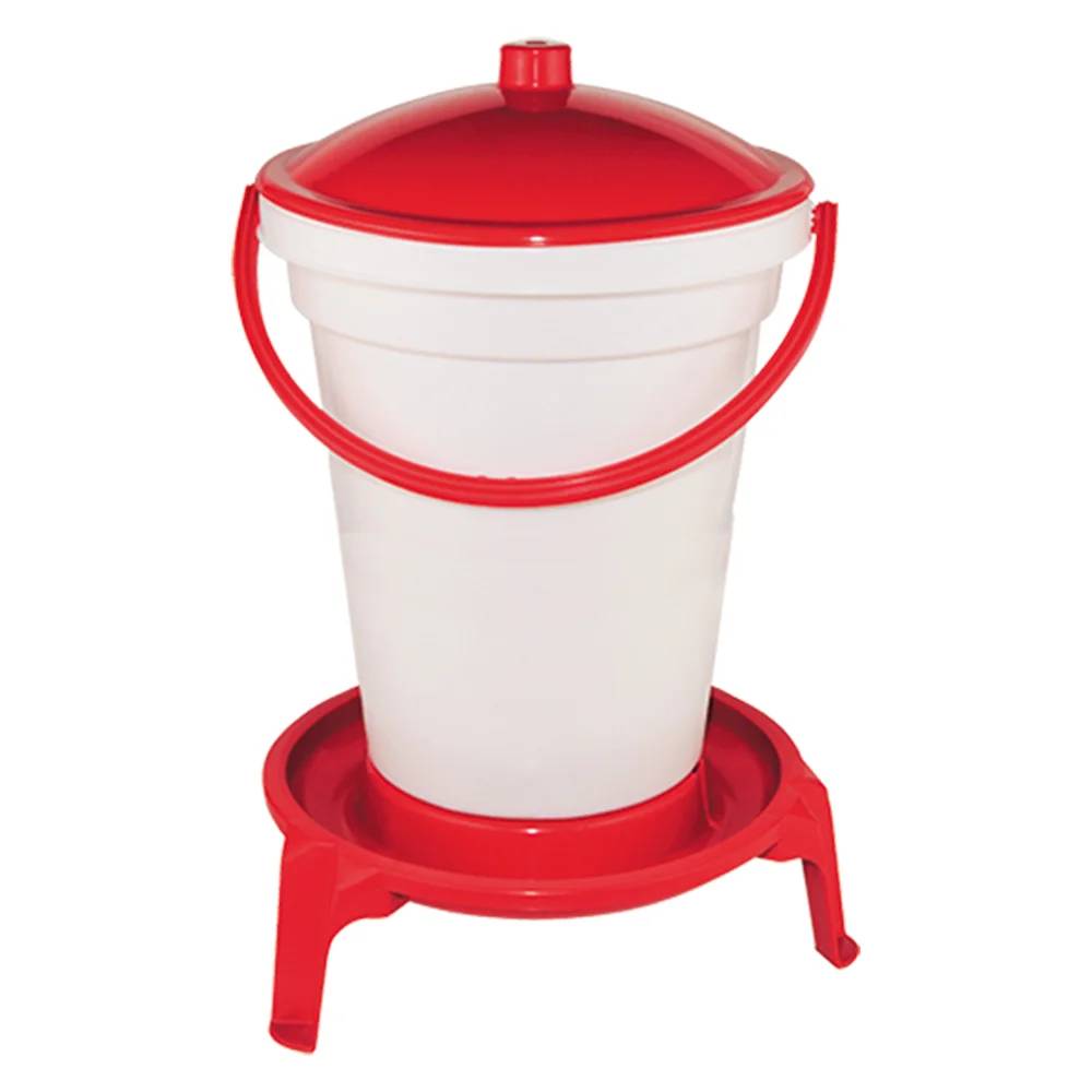 Abreuvoir à Volaille Plastique Blanc et Rouge 12 L – KERBL - Image 3