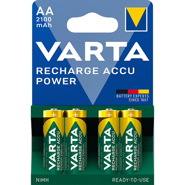 Piles Rechargeables AA 2100 mAh - VARTA - Image 1