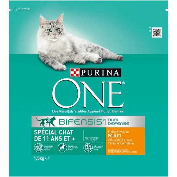 Purina One - Croquettes chat de 11 ans+  poulet 1,5 kg – PURINA ONE - Image 6