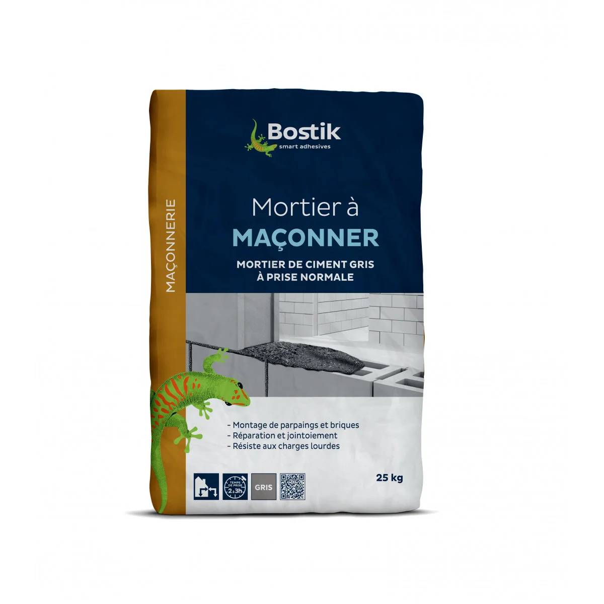 Mortero Para Albañilería Gris 25kg - BOSTIK - Imagen 1