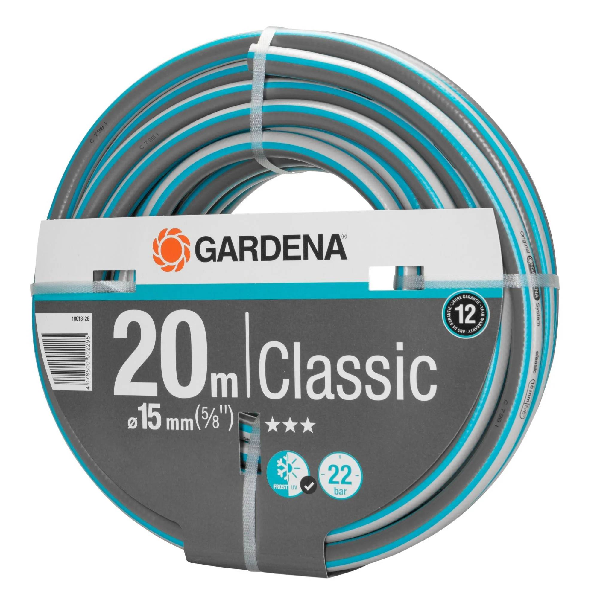 Tuyau d'arrosage Classic Ø 15 mm L 20 m - GARDENA