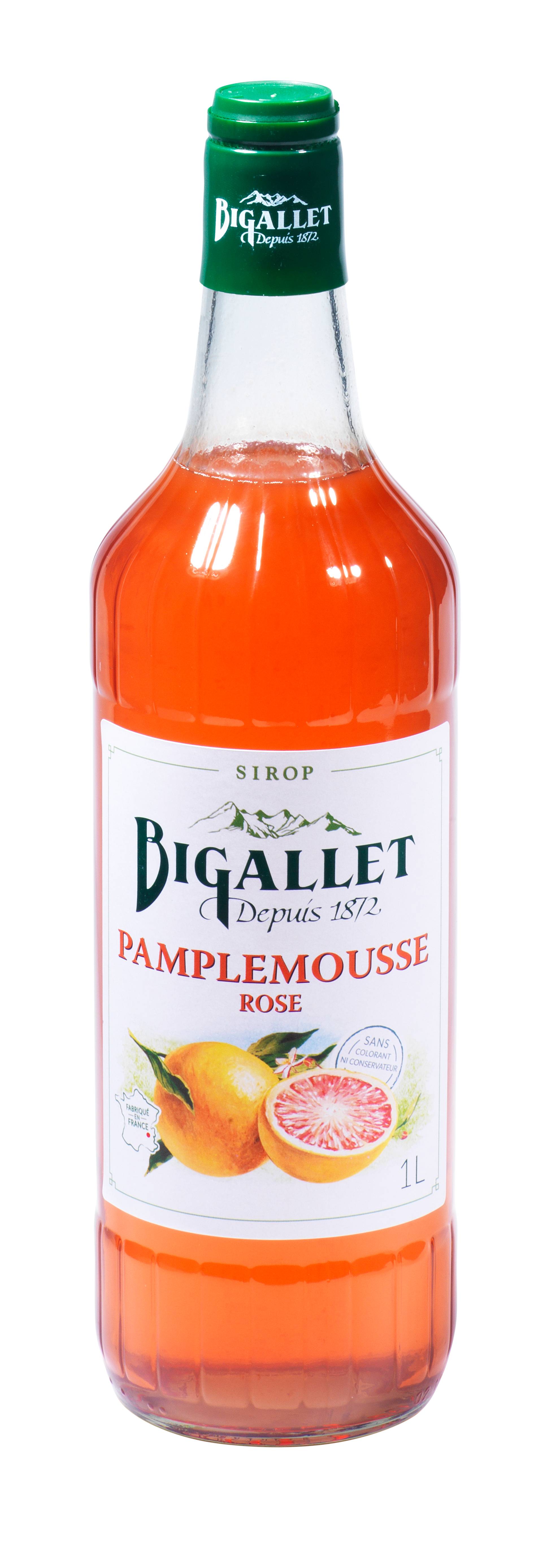 Bigallet - Sirop de pamplemousse rose 1 L - Bigallet