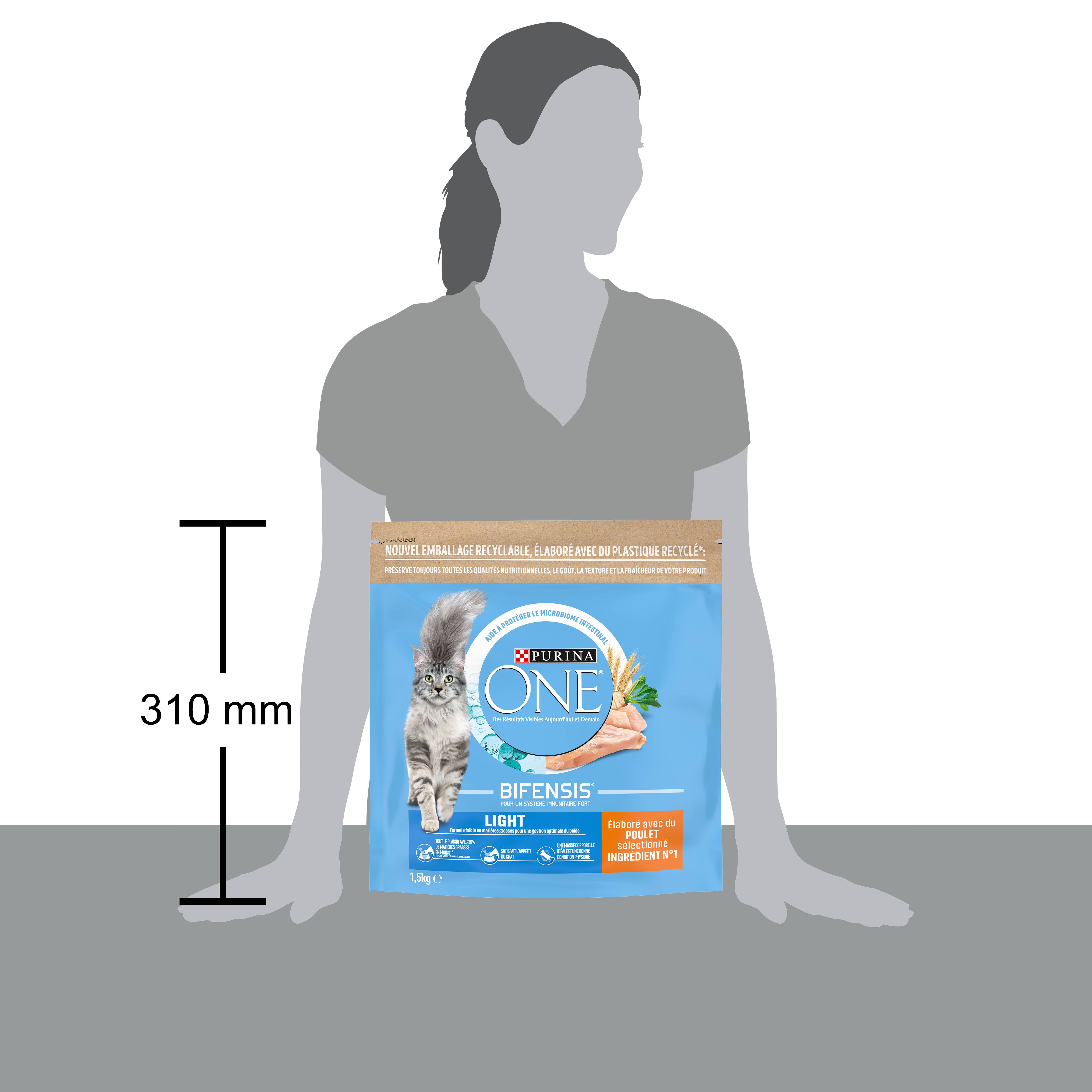 Purina One - Croquettes chat Light Poulet Blé 1,5kg - ONE - Image 6