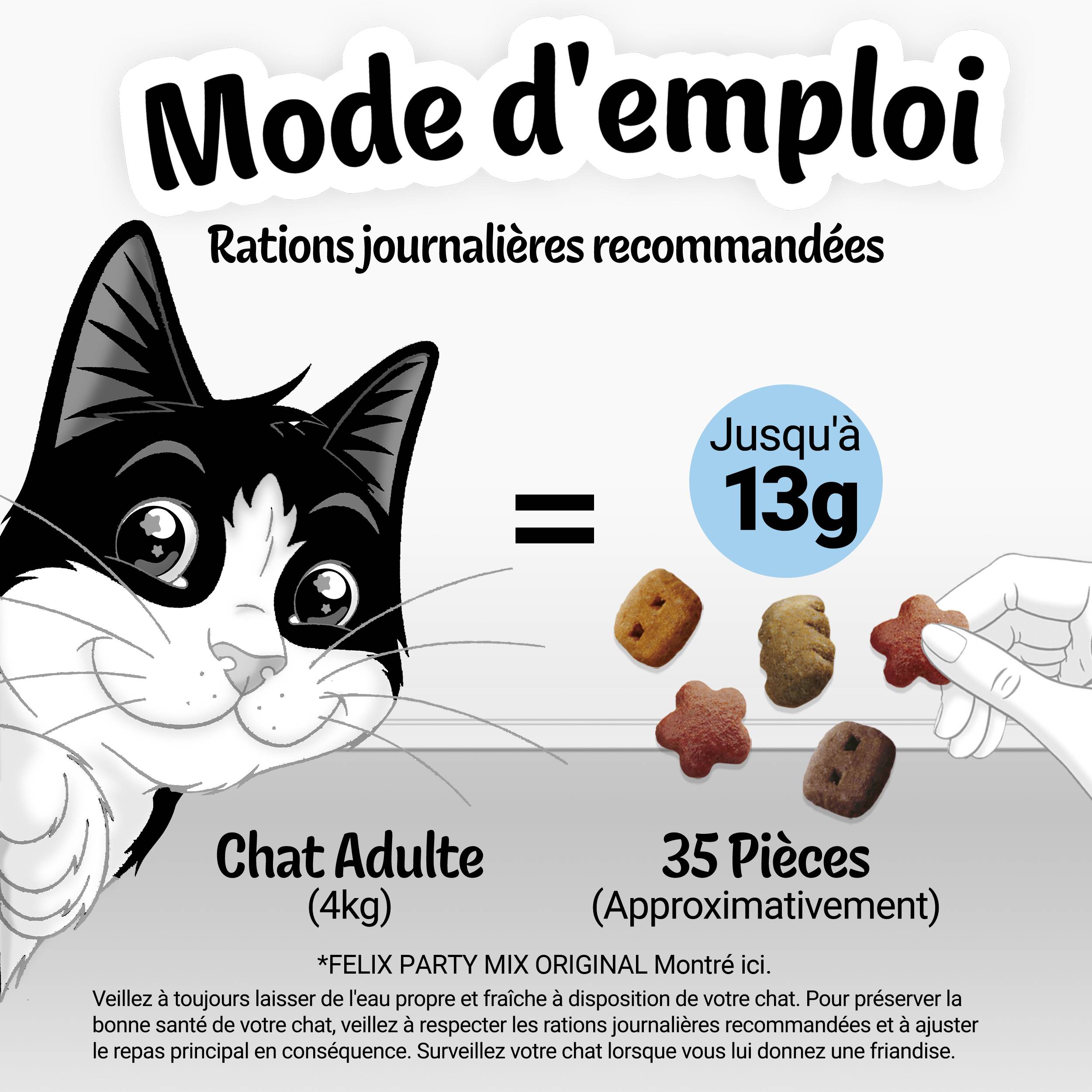 Purina One - Friandises chat saveur Grillade Bœuf Poulet Saumon 60 g - FELIX - Imagen 9