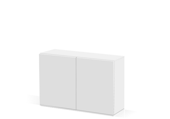 Meuble aquarium Blanc L 121 cm P 40 cm H 83 cm - CIANO - Image 1