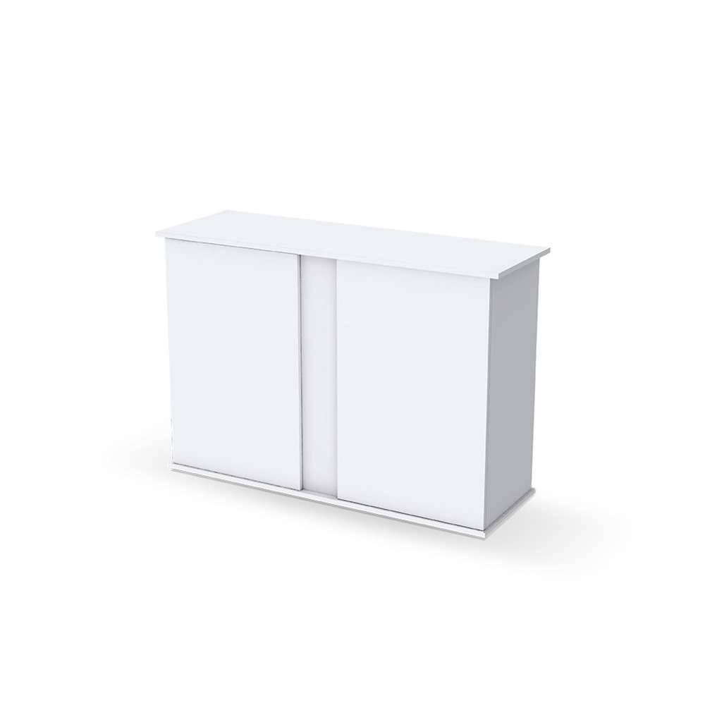 Meuble aquarium Blanc L 121 cm P 40 cm H 83 cm - CIANO - Image 2