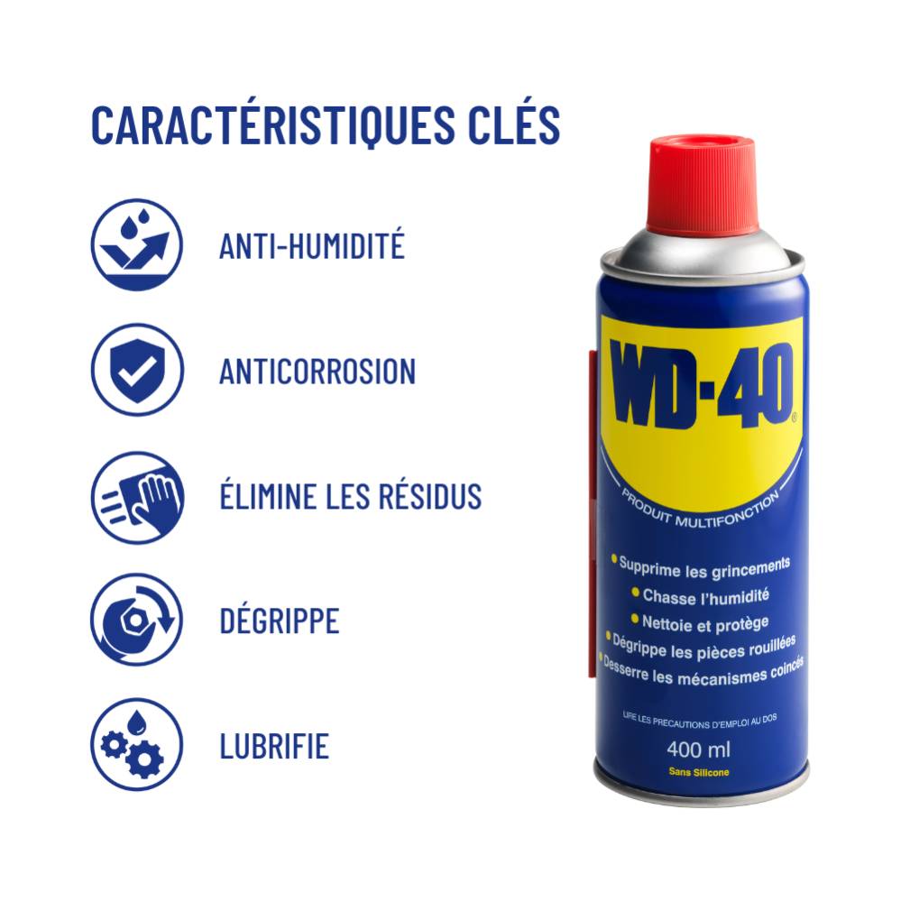 Produit Multifonction Aérosol 400 ml WD-40 - Imagen 7