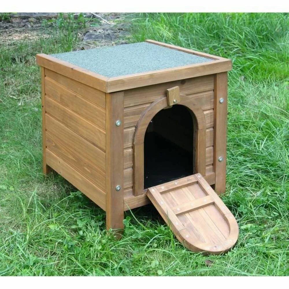Maisonnette Pour Petits Animaux Bois Extérieur 36 x 36 x 40 cm - KERBL - Imagen 5