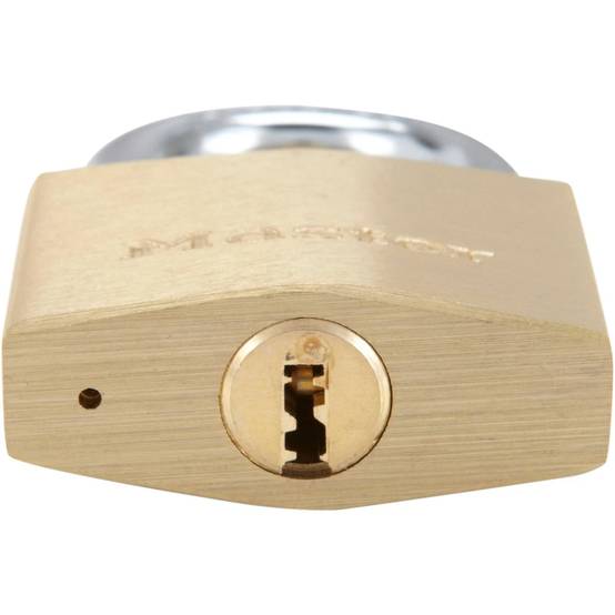 Cadenas à clé laiton massif doré 40mm 2940EURD - MASTER LOCK - Image 1