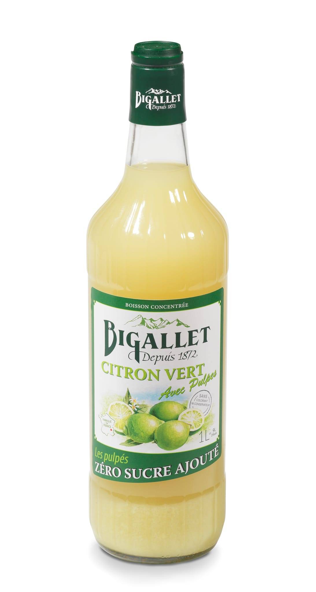 Bigallet - JARABE LIMÓN VERDE PULPA 1L