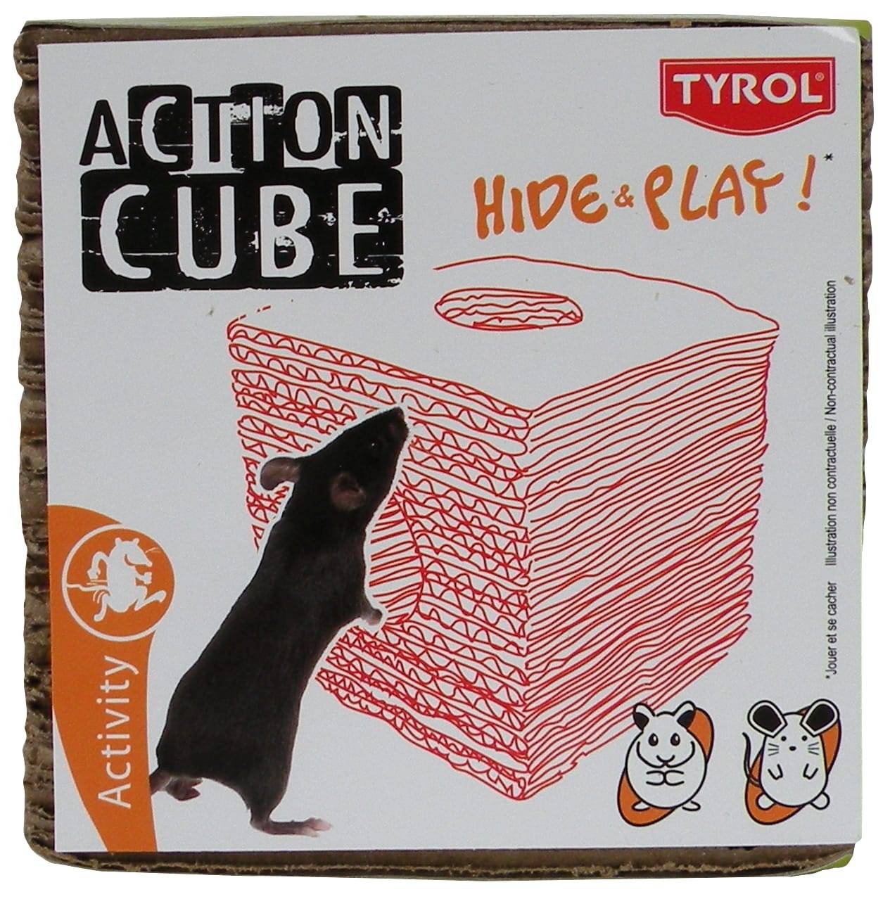 Cube Carton Rongeurs 10X10X10,5 cm Tyrol - Image 2