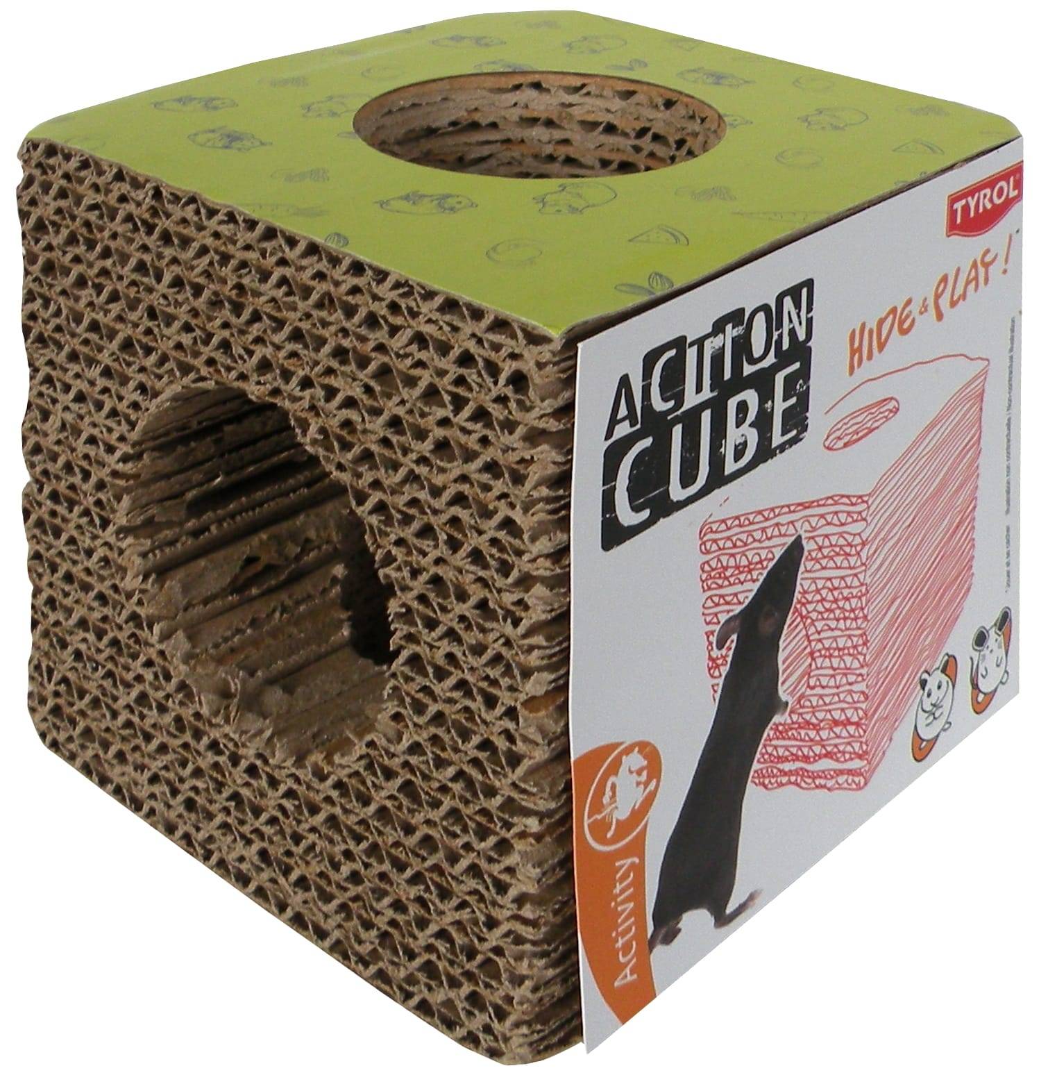 Cube Carton Rongeurs 10X10X10,5 cm Tyrol - Image 1