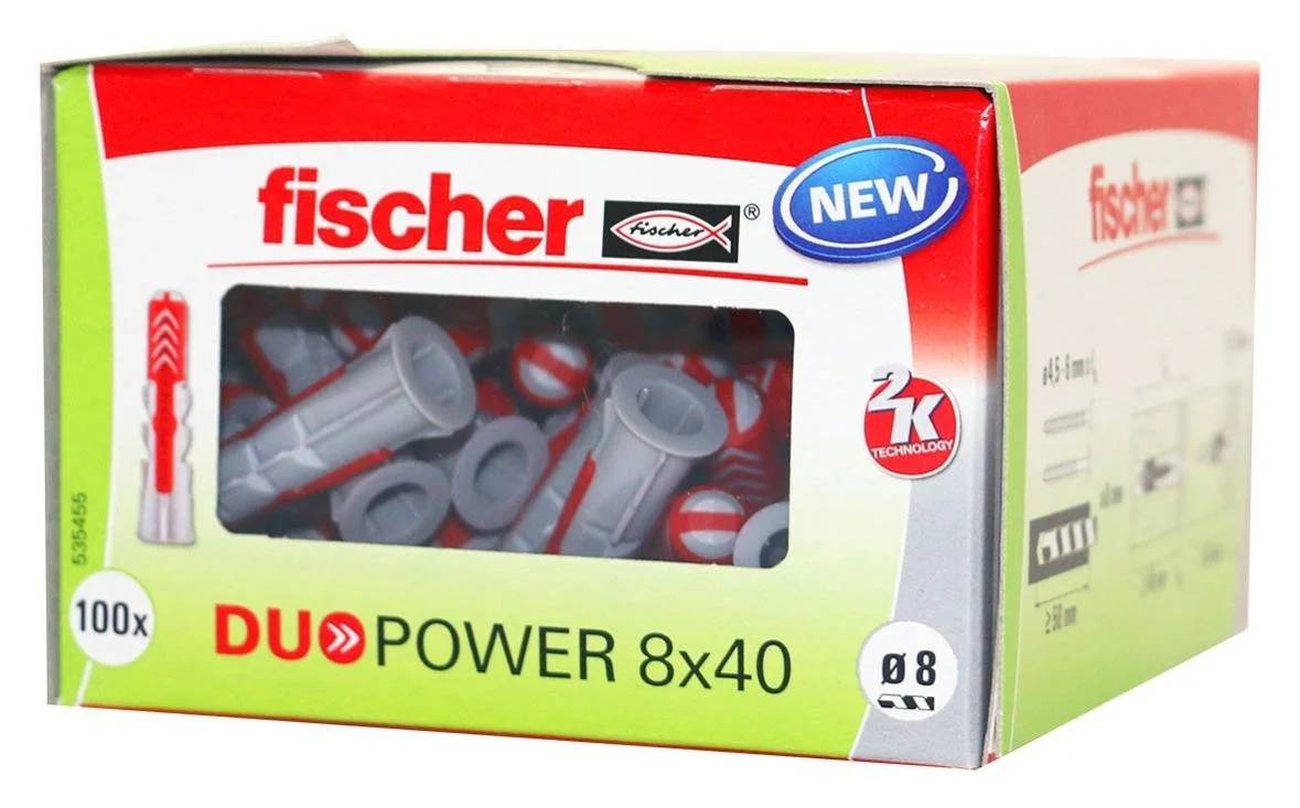 Cheville bi-matière Ø8 x L 40 mm lot de 100 FISCHER - Image 1