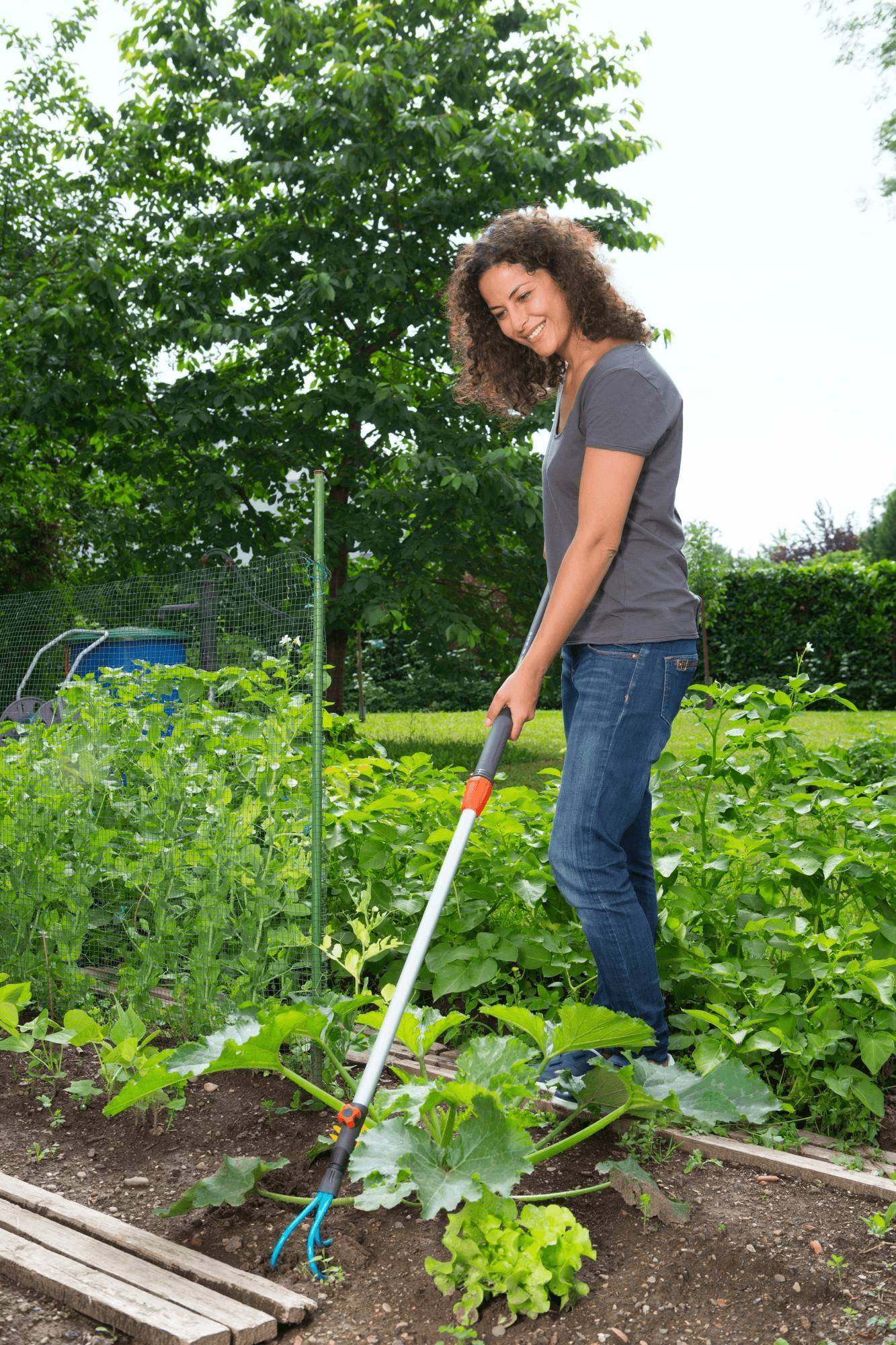 Manche télescopique aluminium réglable 90-145 cm - GARDENA - Image 5