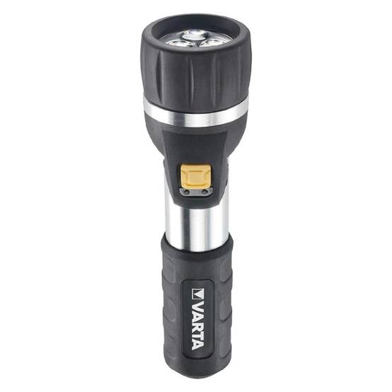 Lampe De Poche LED Aluminium Plastique Caoutchouc Noir Argent Ø 26,5 mm 94 mm - VARTA - Image 4