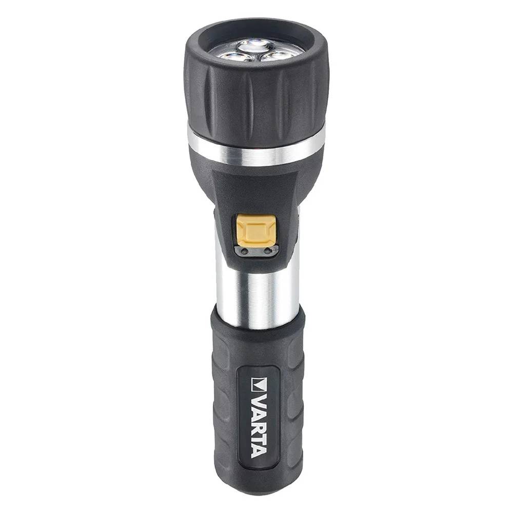 Lampe De Poche LED Aluminium Plastique Caoutchouc Noir Argent Ø 26,5 mm 94 mm - VARTA - Imagen 5