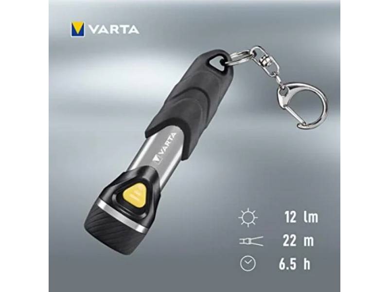 Lampe De Poche LED Aluminium Plastique Caoutchouc Noir Argent Ø 26,5 mm 94 mm - VARTA - Imagen 7