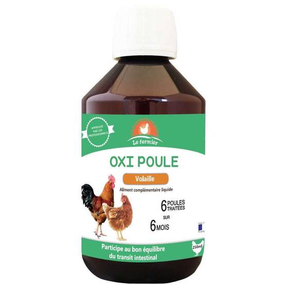 Aliment complémentaire liquide oxi poule 250 ml – LE FERMIER