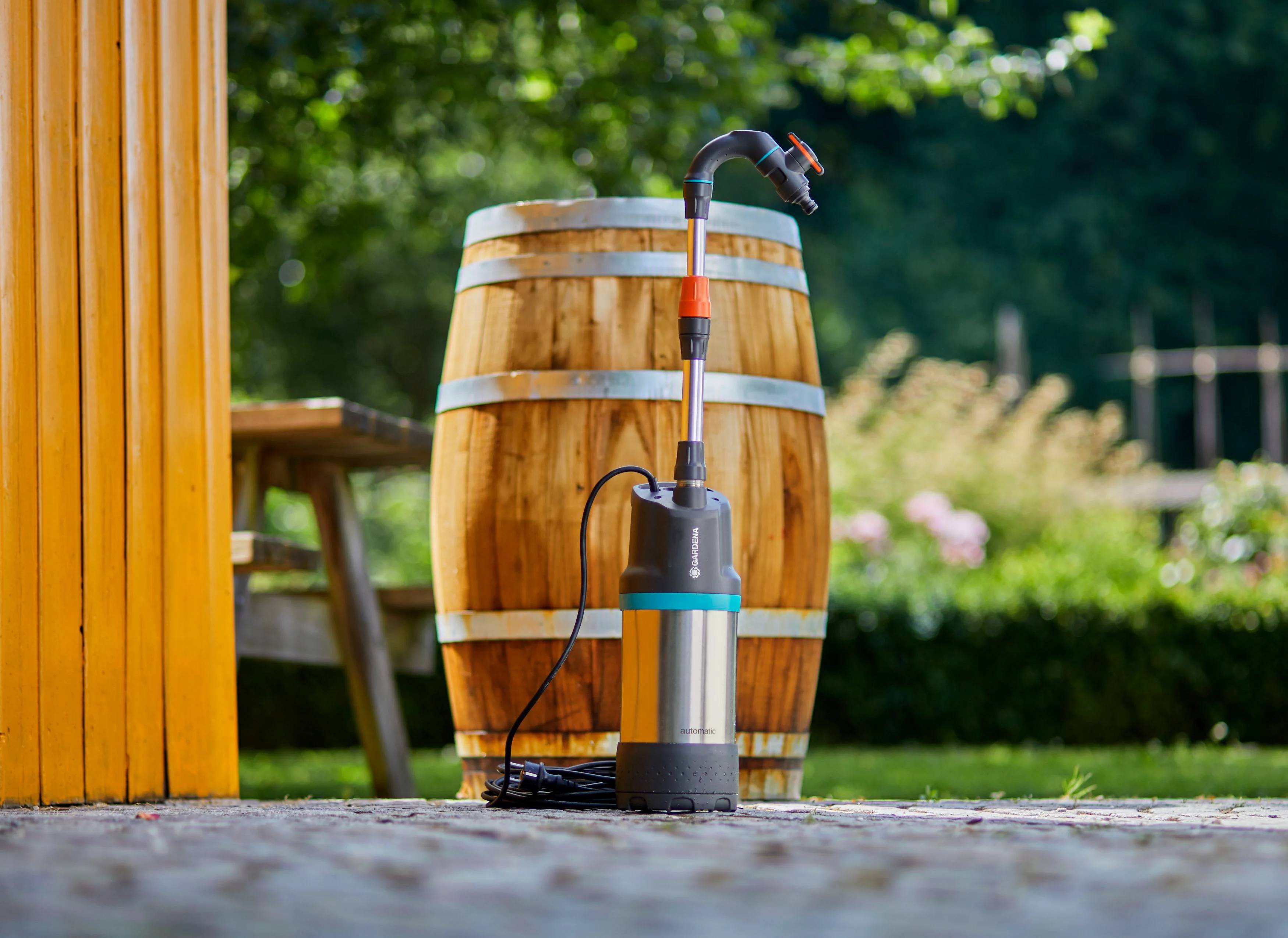 Pompe pour collecteur d'eau de pluie – GARDENA - Image 1