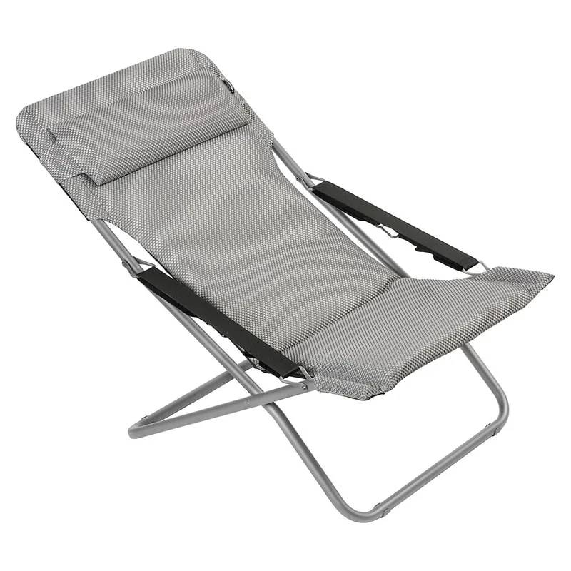 Lafuma-Mobilier - Transat Transabed Matelas BeComfort Argent LAFUMA - Imagen 3