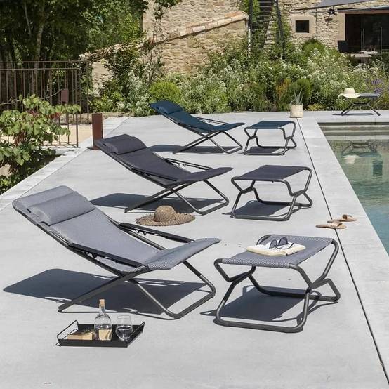 Lafuma-Mobilier - Transat Transabed Matelas BeComfort Argent LAFUMA - Image 2