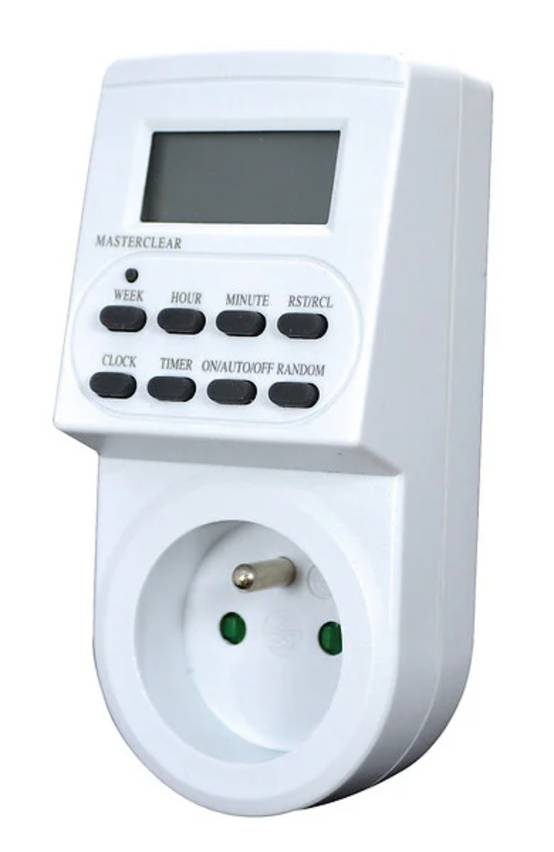 Programmateur digital journalier hebdomadaire blanc 230 V – TIBELEC